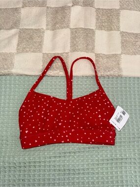 NWT Lululemon Flow Y Nulu Bra heart dot sold out size 2